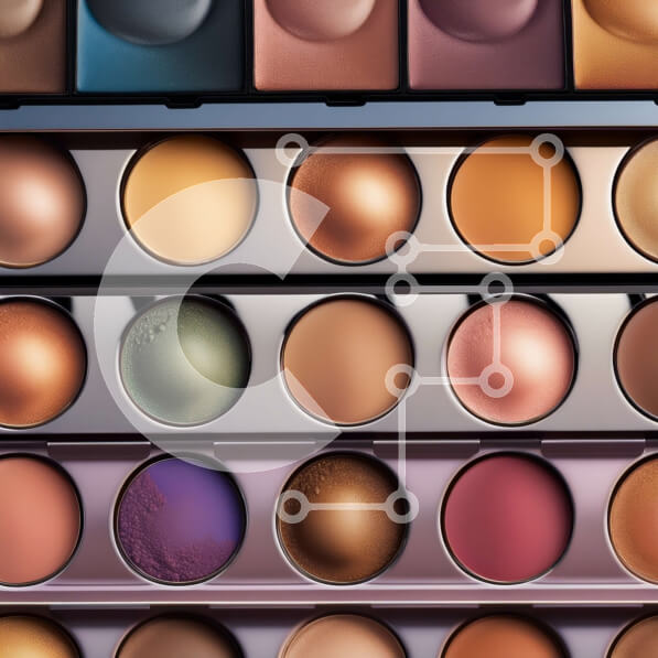 Σετ των 2 Intra Συλλεκτικό Ξύλινο Παζλ Plywood  4mm - Εκπληκτική κοντινή πλάνο σκιών ματιών σε καφέ, μπεζ και χρυσές αποχρώσεις Σε Ξύλινο Κουτί - Διαστάσεις: 10x10 cm – 25 κομμάτια