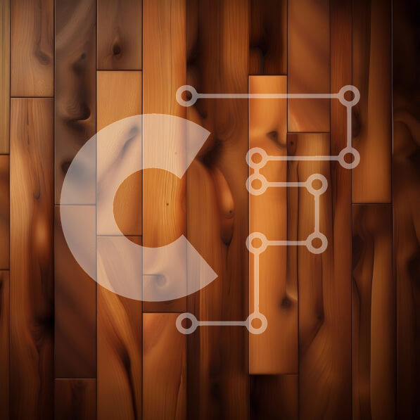 Intra Συλλεκτικό Ξύλινο Παζλ Plywood  4mm - Όμορφη κινηματογράφηση σε πρώτο πλάνο ενός ξύλινου δαπέδου με ορατούς κόκκους Σε Ξύλινο Κουτί - Διαστάσεις Puzzle: 10x10 cm – 25 κομμάτια