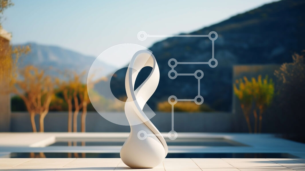 Intra Συλλεκτικό Ξύλινο Παζλ Plywood  4mm - Μοντέρνο γλυπτό απείρου σε εξωτερικό περιβάλλον Σε Ξύλινο Κουτί - Διαστάσεις: 10x10 cm – 25 κομμάτια