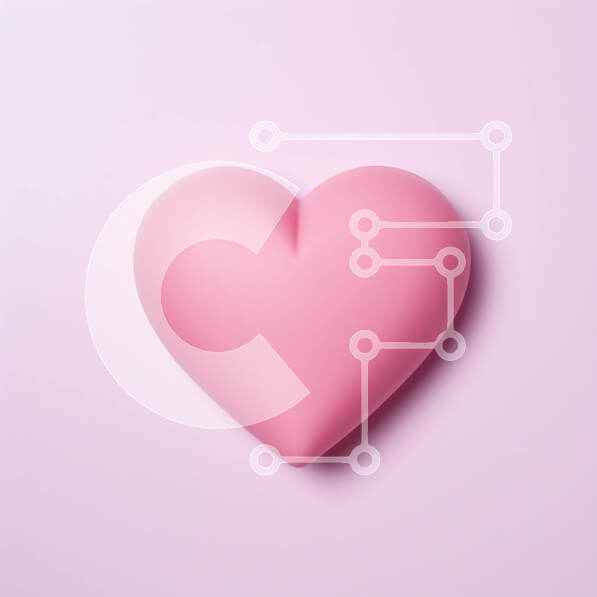 Σετ των 2 Intra Συλλεκτικό Ξύλινο Παζλ Plywood  4mm - Ροζ αντικείμενο σε σχήμα καρδιάς σε ανοιχτό ροζ φόντο - Ιδανικό δώρο για την ημέρα του Αγίου Βαλεντίνου Σε Ξύλινο Κουτί - Διαστάσεις: 10x10 cm – 25 κομμάτια