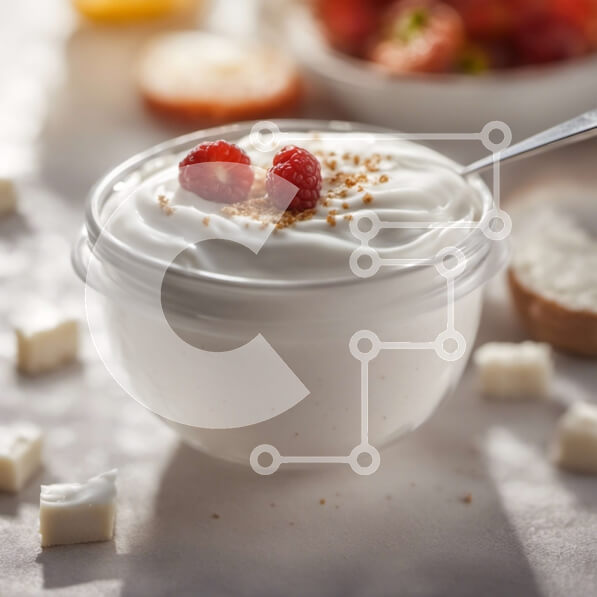 Σετ των 2 Intra Συλλεκτικό Ξύλινο Παζλ Plywood  4mm - Μπολ με γιαούρτι με σμέουρα και κύβους τυριού Σε Ξύλινο Κουτί - Διαστάσεις: 10x10 cm – 25 κομμάτια