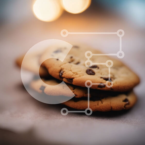 Σετ των 2 Intra Συλλεκτικό Ξύλινο Παζλ Plywood  4mm - Στοίβα από φρεσκοψημένα μπισκότα με τσιπ σοκολάτας Σε Ξύλινο Κουτί - Διαστάσεις: 10x10 cm – 25 κομμάτια