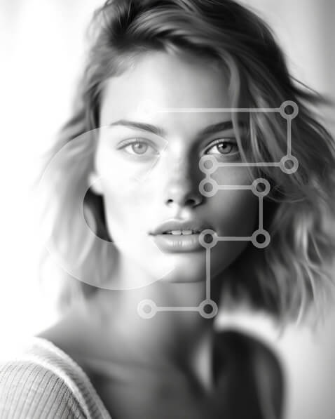 Intra Συλλεκτικό Ξύλινο Παζλ Plywood  4mm - Εκπληκτικό πορτρέτο μιας φυσικής ομορφιάς σε μαύρο και άσπρο Σε Ξύλινο Κουτί - Διαστάσεις Puzzle: 10x10 cm – 25 κομμάτια