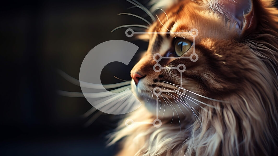 Σετ των 2 Intra Συλλεκτικό Ξύλινο Παζλ Plywood  4mm - Έντονο βλέμμα: Εικόνα από κοντά μιας χνουδωτής γάτας με λαμπερά πράσινα μάτια Σε Ξύλινο Κουτί - Διαστάσεις: 10x10 cm – 25 κομμάτια