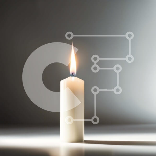 Intra Συλλεκτικό Ξύλινο Παζλ Plywood  4mm - Εκπληκτική εικόνα ενός λευκού κεριού σε ένα σκοτεινό τραπέζι Σε Ξύλινο Κουτί - Διαστάσεις: 10x10 cm – 25 κομμάτια