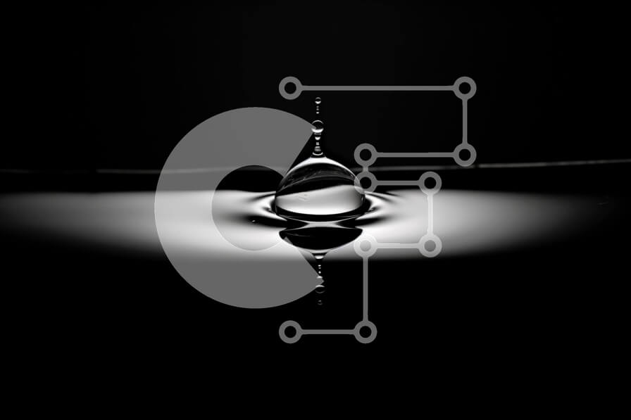 Intra Συλλεκτικό Ξύλινο Παζλ Plywood  4mm - Πλωτό σταγονίδιο νερού που επιδεικνύει αλληλεπιδράσεις βαρύτητας και φωτός Σε Ξύλινο Κουτί - Διαστάσεις: 10x10 cm – 25 κομμάτια