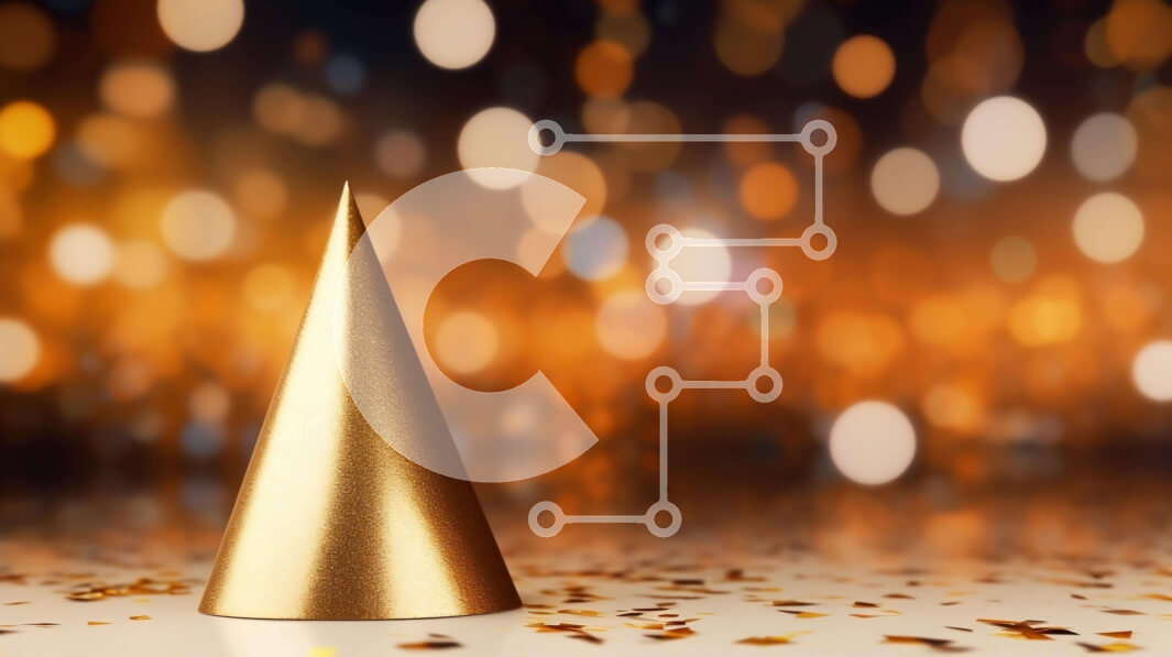 Intra Συλλεκτικό Ξύλινο Παζλ Plywood  4mm - Χρυσό καπέλο για πάρτι με κομφετί και φώτα Bokeh Σε Ξύλινο Κουτί - Διαστάσεις Puzzle: 10x10 cm – 25 κομμάτια