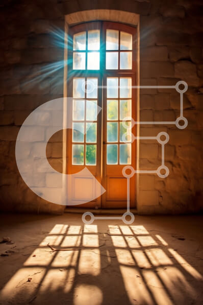 Intra Συλλεκτικό Ξύλινο Παζλ Plywood  4mm - Ζεστή και άνετη ηλιαχτίδα σε ένα εγκαταλελειμμένο κτίριο Σε Ξύλινο Κουτί - Διαστάσεις Puzzle: 10x10 cm – 25 κομμάτια