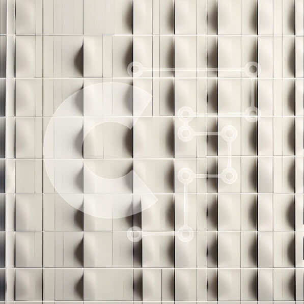 Intra Συλλεκτικό Ξύλινο Παζλ Plywood  4mm - Κομψή κινηματογράφηση σε πρώτο πλάνο ενός γυαλιστερού λευκού τοίχου από κεραμικά πλακάκια Σε Ξύλινο Κουτί - Διαστάσεις Puzzle: 10x10 cm – 25 κομμάτια