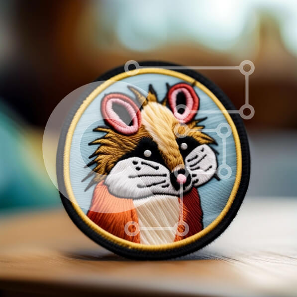 Intra Συλλεκτικό Ξύλινο Παζλ Plywood  4mm - Αξιολάτρευτο ποντίκι με παπιγιόν και γυαλιά - Φωτογραφία Αρχείου Σε Ξύλινο Κουτί - Διαστάσεις: 10x10 cm – 25 κομμάτια