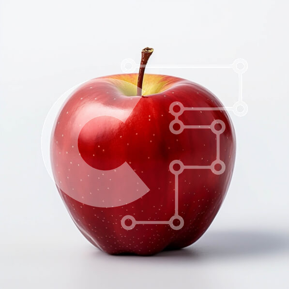 Σετ των 2 Intra Συλλεκτικό Ξύλινο Παζλ Plywood  4mm - Ζωντανή φωτογραφία κόκκινου μήλου Σε Ξύλινο Κουτί - Διαστάσεις: 10x10 cm – 25 κομμάτια