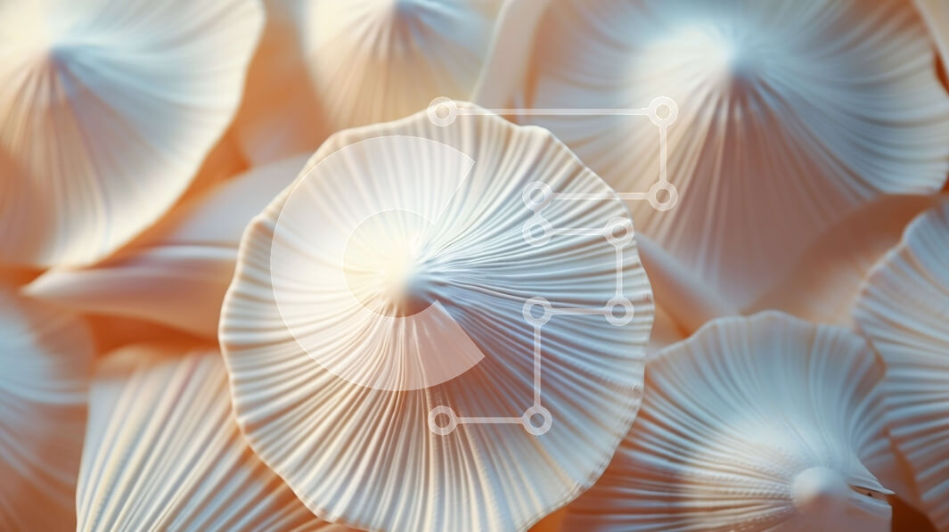 Intra Συλλεκτικό Ξύλινο Παζλ Plywood  4mm - Ομάδα λευκών μανιταριών που τακτοποιούνται σε κύκλο Σε Ξύλινο Κουτί - Διαστάσεις: 10x10 cm – 25 κομμάτια