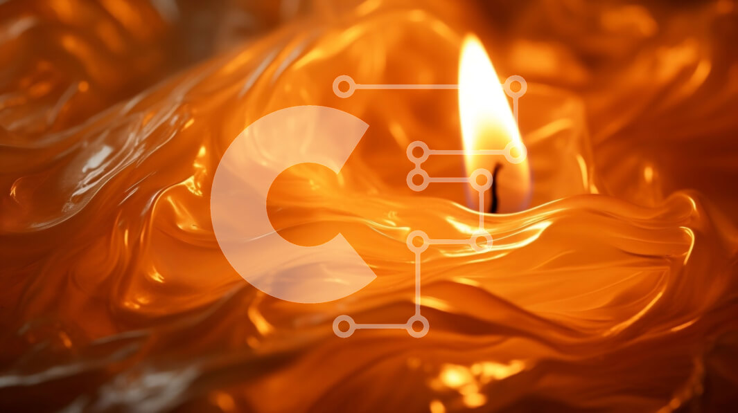 Intra Συλλεκτικό Ξύλινο Παζλ Plywood  4mm - Όμορφη εικόνα ενός αναμμένου κεριού σε σχήμα φλόγας Σε Ξύλινο Κουτί - Διαστάσεις: 10x10 cm – 25 κομμάτια