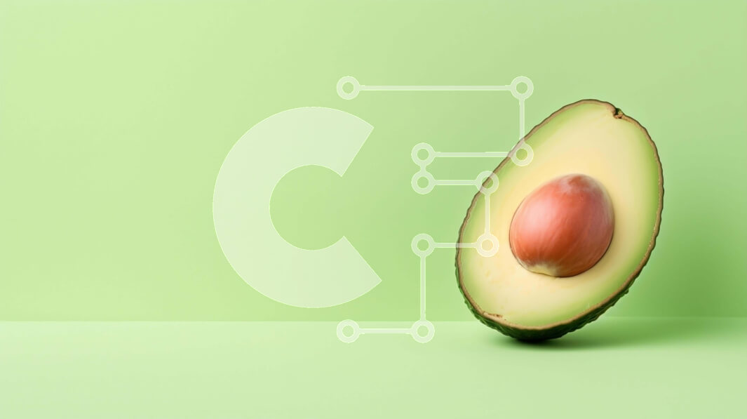 Σετ των 2 Intra Συλλεκτικό Ξύλινο Παζλ Plywood  4mm - Μισοφαγωμένο αβοκάντο σε πράσινο φόντο Σε Ξύλινο Κουτί - Διαστάσεις: 10x10 cm – 25 κομμάτια