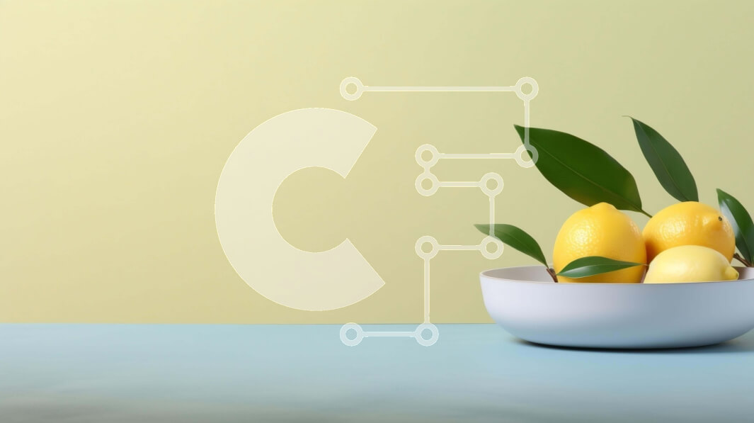 Σετ των 2 Intra Συλλεκτικό Ξύλινο Παζλ Plywood  4mm - Λευκό μπολ με λεμόνια και πράσινα φύλλα σε πορτοκαλί φόντο Σε Ξύλινο Κουτί - Διαστάσεις: 10x10 cm – 25 κομμάτια