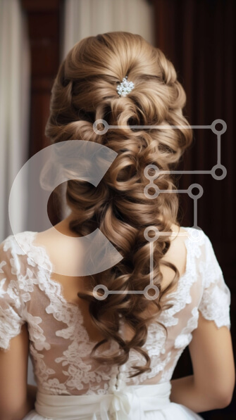 Intra Συλλεκτικό Ξύλινο Παζλ Plywood  4mm - Εκπληκτική φωτογραφία μιας νύφης με λευκό νυφικό με τιάρα και μπουκέτο Σε Ξύλινο Κουτί - Διαστάσεις Puzzle: 10x10 cm – 25 κομμάτια