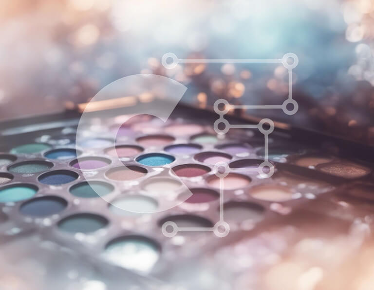 Intra Συλλεκτικό Ξύλινο Παζλ Plywood  4mm - Παλέτα μακιγιάζ με διάφορα χρώματα σκιάς ματιών, ρουζ και highlighter Σε Ξύλινο Κουτί - Διαστάσεις Puzzle: 10x10 cm – 25 κομμάτια