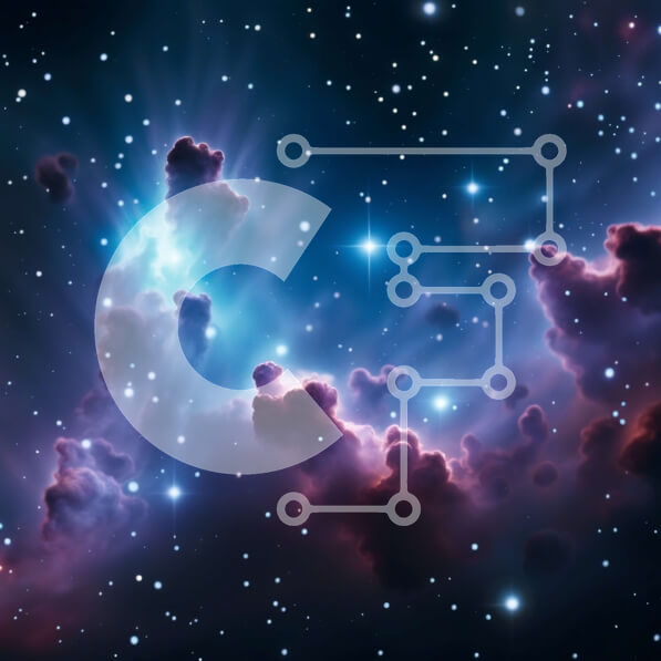 Intra Συλλεκτικό Ξύλινο Παζλ Plywood  4mm - Όμορφη εικόνα ενός πολύχρωμου νεφελώματος στο διάστημα Σε Ξύλινο Κουτί - Διαστάσεις Puzzle: 10x10 cm – 25 κομμάτια