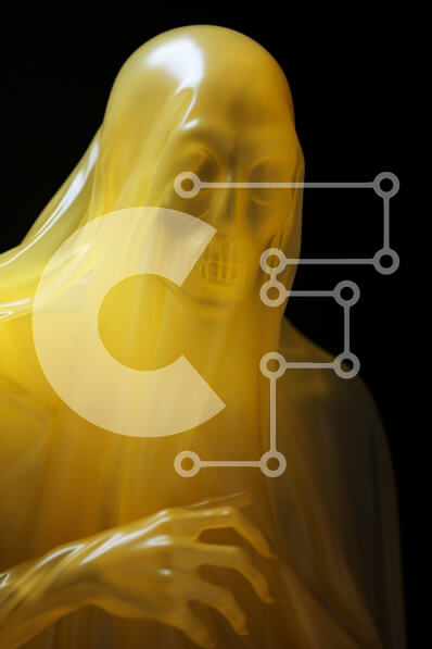 Intra Συλλεκτικό Ξύλινο Παζλ Plywood  4mm - Φανταστικό άγαλμα σε κίτρινο χρώμα Σε Ξύλινο Κουτί - Διαστάσεις Puzzle: 10x10 cm – 25 κομμάτια