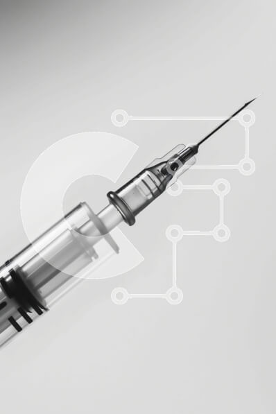 Intra Συλλεκτικό Ξύλινο Παζλ Plywood  4mm - Σύριγγα γεμάτη με ένεση για ιατρικούς σκοπούς Σε Ξύλινο Κουτί - Διαστάσεις Puzzle: 10x10 cm – 25 κομμάτια