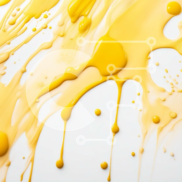 Intra Συλλεκτικό Ξύλινο Παζλ Plywood  4mm - Ζωντανή κινηματογράφηση σε πρώτο πλάνο με κίτρινο υγρό που χύνεται και στάζει Σε Ξύλινο Κουτί - Διαστάσεις Puzzle: 10x10 cm – 25 κομμάτια