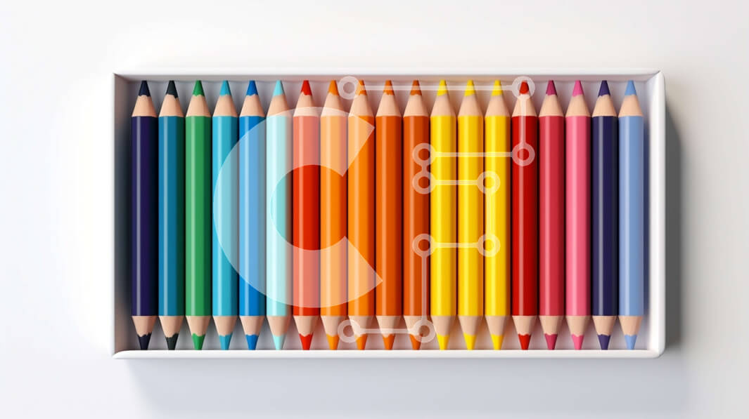 Intra Συλλεκτικό Ξύλινο Παζλ Plywood  4mm - Πολύχρωμα μολύβια σε λευκό κουτί Σε Ξύλινο Κουτί - Διαστάσεις: 10x10 cm – 25 κομμάτια