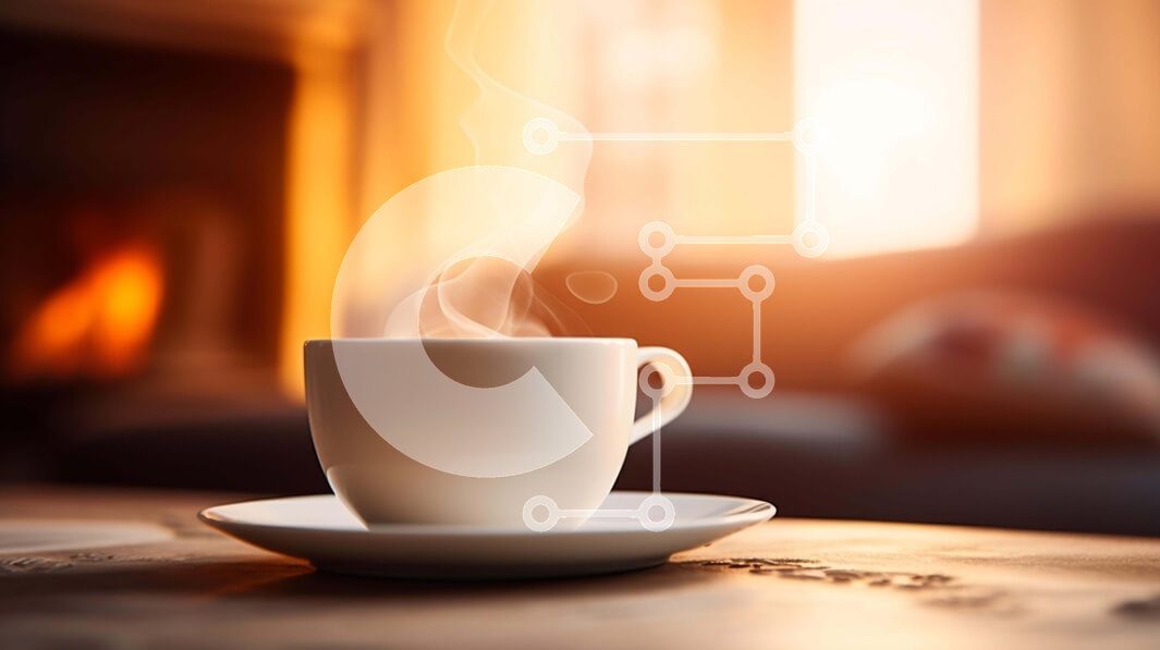 Intra Συλλεκτικό Ξύλινο Παζλ Plywood  4mm - Ζεστή σκηνή καφέ και τζάκι Σε Ξύλινο Κουτί - Διαστάσεις Puzzle: 10x10 cm – 25 κομμάτια