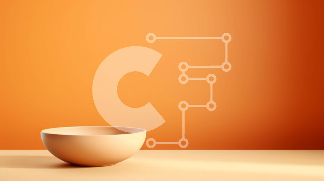 Intra Συλλεκτικό Ξύλινο Παζλ Plywood  4mm - Λευκό κεραμικό μπολ στο ξύλινο τραπέζι μπροστά από τον πορτοκαλί τοίχο Σε Ξύλινο Κουτί - Διαστάσεις Puzzle: 10x10 cm – 25 κομμάτια