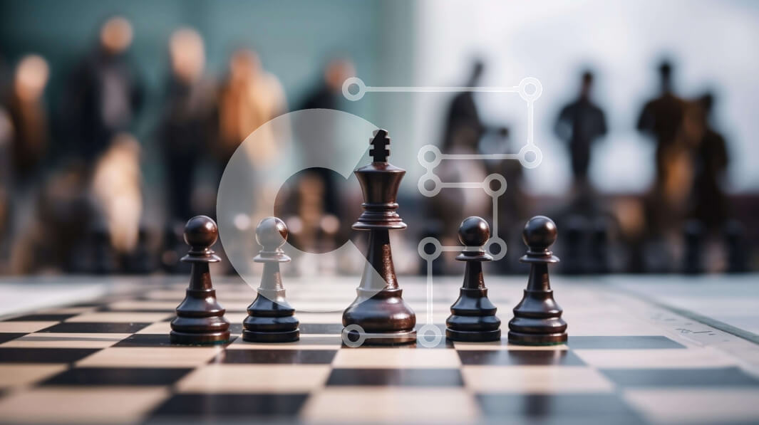 Intra Συλλεκτικό Ξύλινο Παζλ Plywood  4mm - Μαύρο κομμάτι σκακιού στη σκακιέρα Σε Ξύλινο Κουτί - Διαστάσεις Puzzle: 10x10 cm – 25 κομμάτια