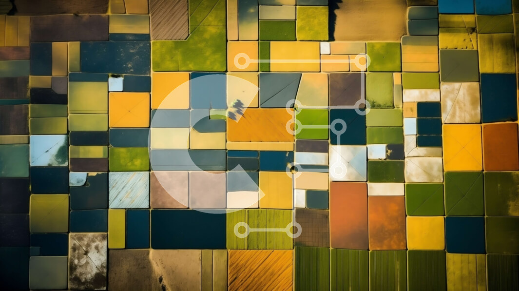 Intra Συλλεκτικό Ξύλινο Παζλ Plywood  4mm - Οπτικά ελκυστικό μωσαϊκό φόντο σε διαφορετικές αποχρώσεις του πράσινου, του κίτρινου και του καφέ Σε Ξύλινο Κουτί - Διαστάσεις Puzzle: 10x10 cm – 25 κομμάτια