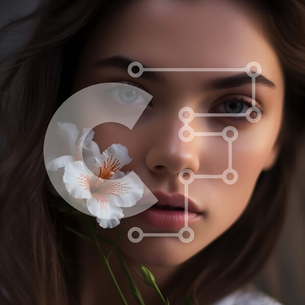 Intra Συλλεκτικό Ξύλινο Παζλ Plywood  4mm - Εκπληκτικό πορτρέτο μιας νεαρής γυναίκας με ουδέτερη έκφραση Σε Ξύλινο Κουτί - Διαστάσεις Puzzle: 10x10 cm – 25 κομμάτια