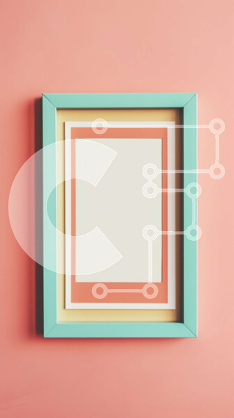 Intra Συλλεκτικό Ξύλινο Παζλ Plywood  4mm - Κενό λευκό τετράγωνο σε ροζ φόντο Σε Ξύλινο Κουτί - Διαστάσεις Puzzle: 10x10 cm – 25 κομμάτια