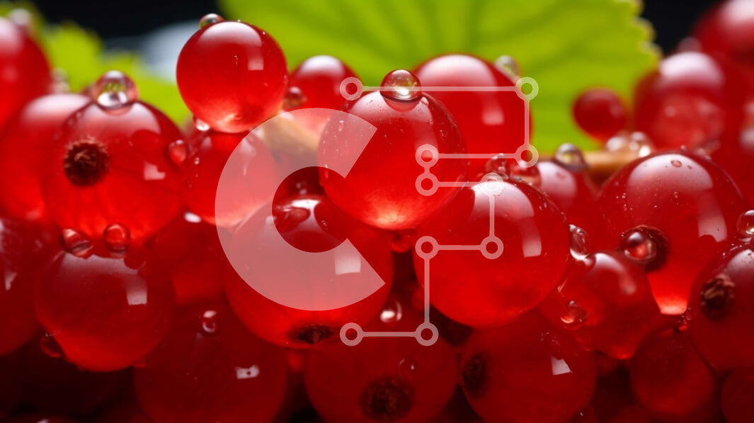 Intra Συλλεκτικό Ξύλινο Παζλ Plywood  4mm - Κόκκινα μούρα με σταγονίδια νερού Σε Ξύλινο Κουτί - Διαστάσεις: 10x10 cm – 25 κομμάτια