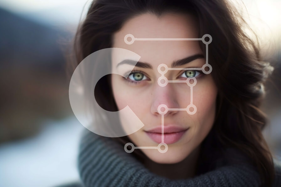 Intra Συλλεκτικό Ξύλινο Παζλ Plywood  4mm - Πορτρέτο μιας σοβαρής νεαρής γυναίκας Σε Ξύλινο Κουτί - Διαστάσεις Puzzle: 10x10 cm – 25 κομμάτια