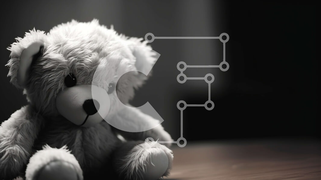 Intra Συλλεκτικό Ξύλινο Παζλ Plywood  4mm - Μαύρο και άσπρο αρκουδάκι στο τραπέζι Σε Ξύλινο Κουτί - Διαστάσεις: 10x10 cm – 25 κομμάτια