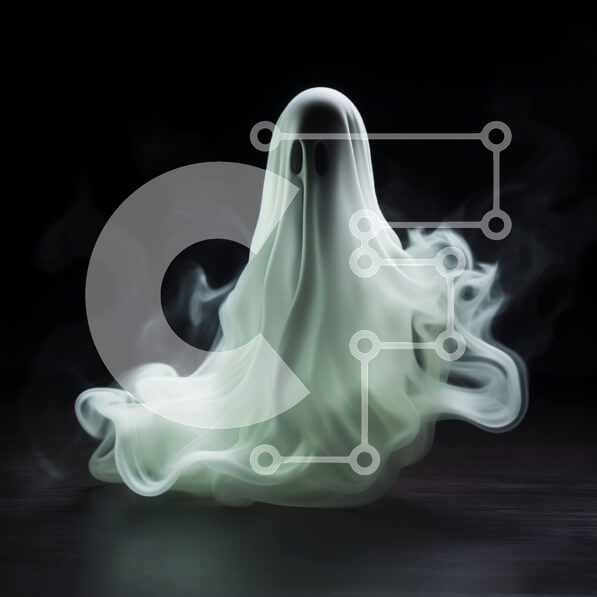 Intra Συλλεκτικό Ξύλινο Παζλ Plywood  4mm - Πλωτό ειδώλιο φαντασμάτων με λευκό καπνό Σε Ξύλινο Κουτί - Διαστάσεις Puzzle: 10x10 cm – 25 κομμάτια