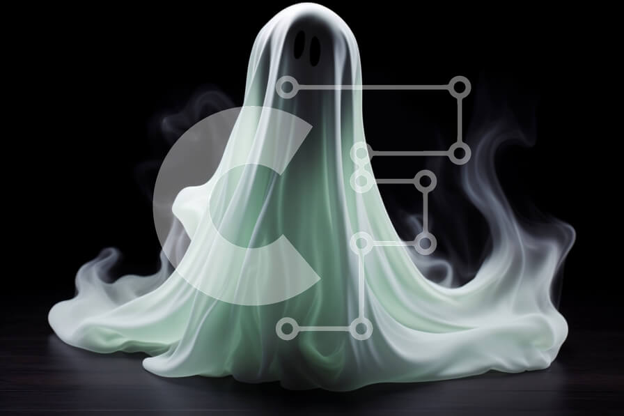 Intra Συλλεκτικό Ξύλινο Παζλ Plywood  4mm - Πλωτό ειδώλιο φαντασμάτων με λευκό καπνό Σε Ξύλινο Κουτί - Διαστάσεις: 10x10 cm – 25 κομμάτια