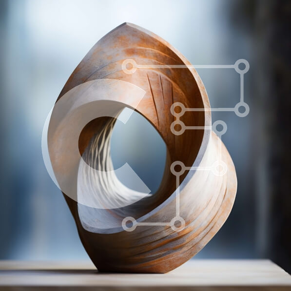 Intra Συλλεκτικό Ξύλινο Παζλ Plywood  4mm - Κομψό οργανικό γλυπτό Σε Ξύλινο Κουτί - Διαστάσεις: 10x10 cm – 25 κομμάτια