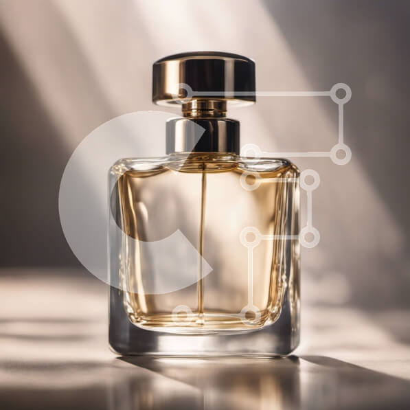 Σετ των 2 Intra Συλλεκτικό Ξύλινο Παζλ Plywood  4mm - Διαφανές γυάλινο μπουκάλι αρώματος με φως του ήλιου Σε Ξύλινο Κουτί - Διαστάσεις: 10x10 cm – 25 κομμάτια