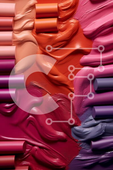 Intra Συλλεκτικό Ξύλινο Παζλ Plywood  4mm - Μοναδική σύνθεση κραγιόν σε στροβιλιζόμενο σχέδιο Σε Ξύλινο Κουτί - Διαστάσεις Puzzle: 10x10 cm – 25 κομμάτια