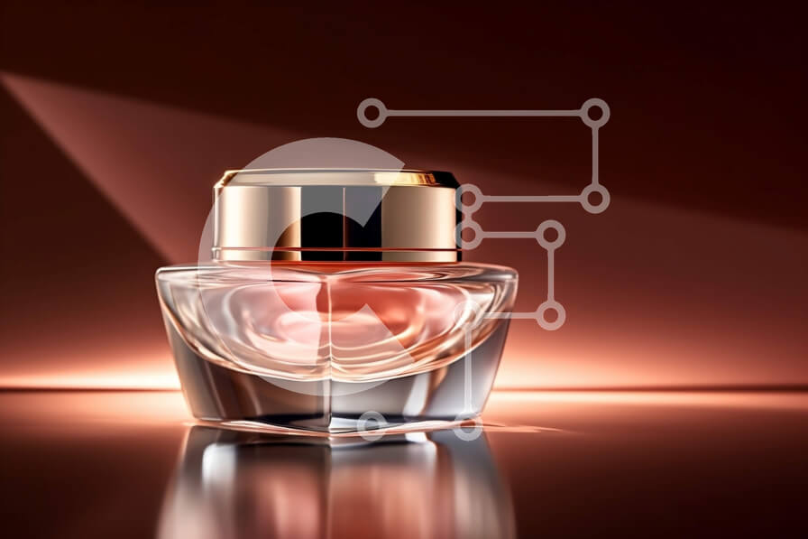 Intra Συλλεκτικό Ξύλινο Παζλ Plywood  4mm - Πολυτελές ροζ υγρό σε κομψό γυάλινο μπουκάλι Σε Ξύλινο Κουτί - Διαστάσεις Puzzle: 10x10 cm – 25 κομμάτια