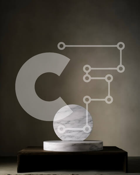 Intra Συλλεκτικό Ξύλινο Παζλ Plywood  4mm - Γλυπτό με λευκή μαρμάρινη σφαίρα σε απλό ξύλινο βάθρο Σε Ξύλινο Κουτί - Διαστάσεις Puzzle: 10x10 cm – 25 κομμάτια