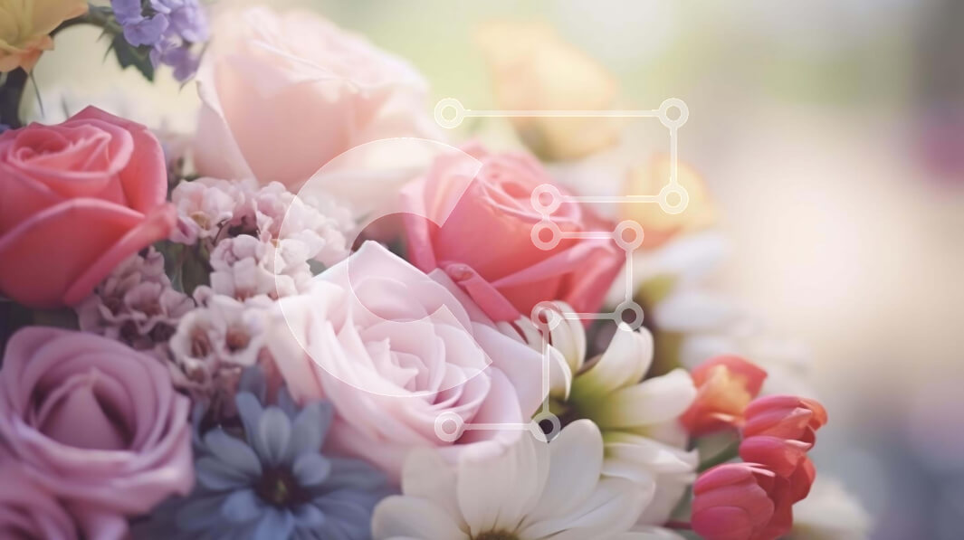 Intra Συλλεκτικό Ξύλινο Παζλ Plywood  4mm - Πολύχρωμο μπουκέτο λουλουδιών σε κενό βάζο Σε Ξύλινο Κουτί - Διαστάσεις: 10x10 cm – 25 κομμάτια