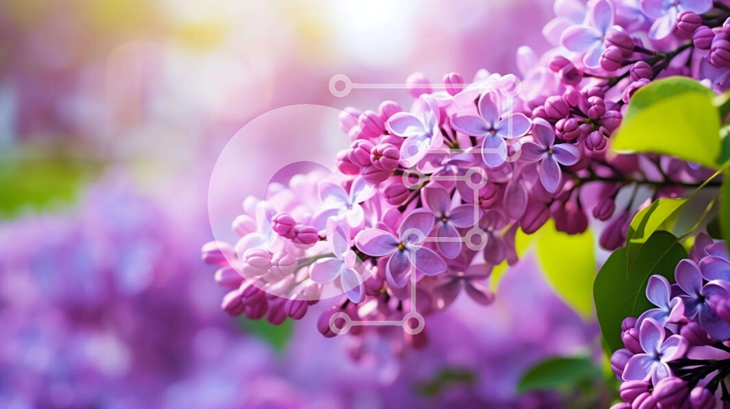 Intra Συλλεκτικό Ξύλινο Παζλ Plywood  4mm - Κοντινό πλάνο με όμορφα λιλά λουλούδια με το φως του ήλιου Σε Ξύλινο Κουτί - Διαστάσεις: 10x10 cm – 25 κομμάτια