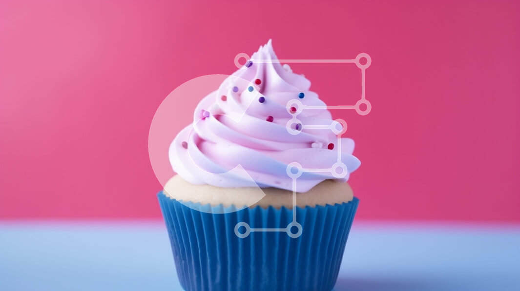 Σετ των 2 Intra Συλλεκτικό Ξύλινο Παζλ Plywood  4mm - White Frosted Cupcake με Ροζ Πασπαλίσματα Σε Ξύλινο Κουτί - Διαστάσεις: 10x10 cm – 25 κομμάτια