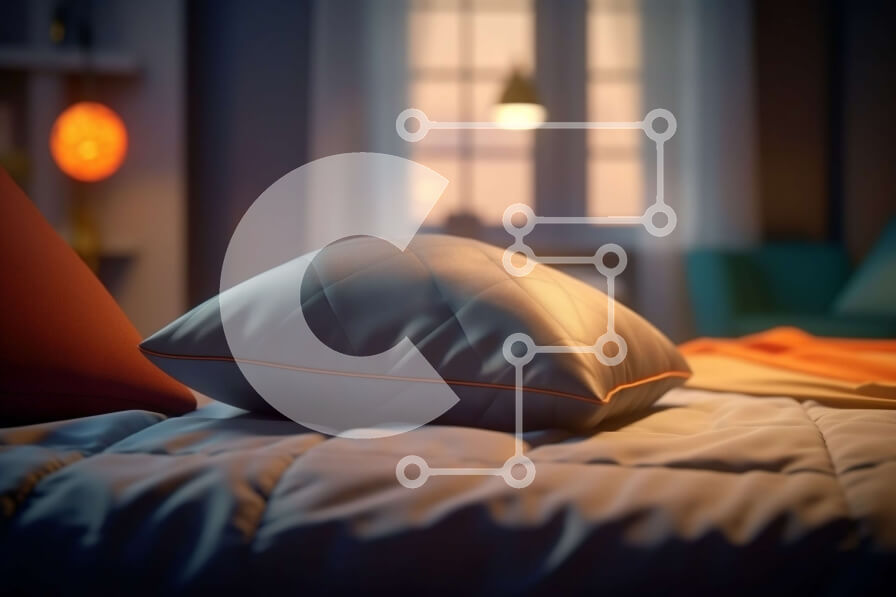 Intra Συλλεκτικό Ξύλινο Παζλ Plywood  4mm - Cozy Night in the City - Υπνοδωμάτιο με θέα στην Πόλη Σε Ξύλινο Κουτί - Διαστάσεις Puzzle: 10x10 cm – 25 κομμάτια