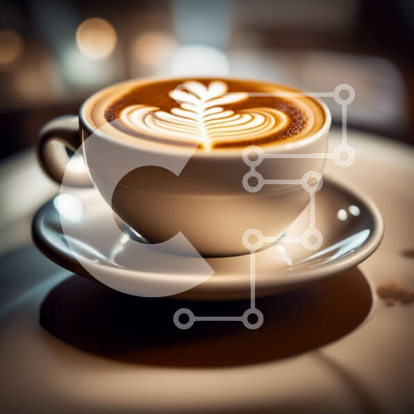 Σετ των 2 Intra Συλλεκτικό Ξύλινο Παζλ Plywood  4mm - Cozy Coffee Moment με Latte Art Heart σε τραπέζι Σε Ξύλινο Κουτί - Διαστάσεις: 10x10 cm – 25 κομμάτια