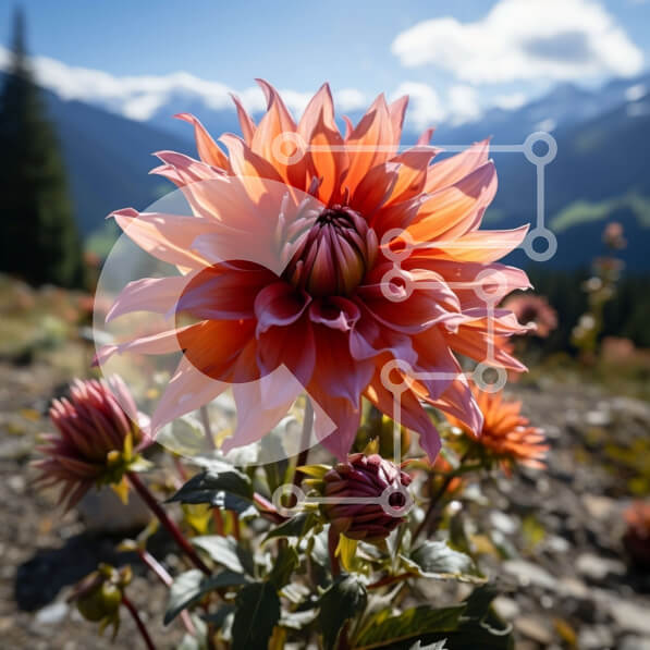 Intra Συλλεκτικό Ξύλινο Παζλ Plywood  4mm - Εκπληκτική εικόνα ενός πορτοκαλιού λουλουδιού σε ένα γαλήνιο φυσικό περιβάλλον Σε Ξύλινο Κουτί - Διαστάσεις: 10x10 cm – 25 κομμάτια