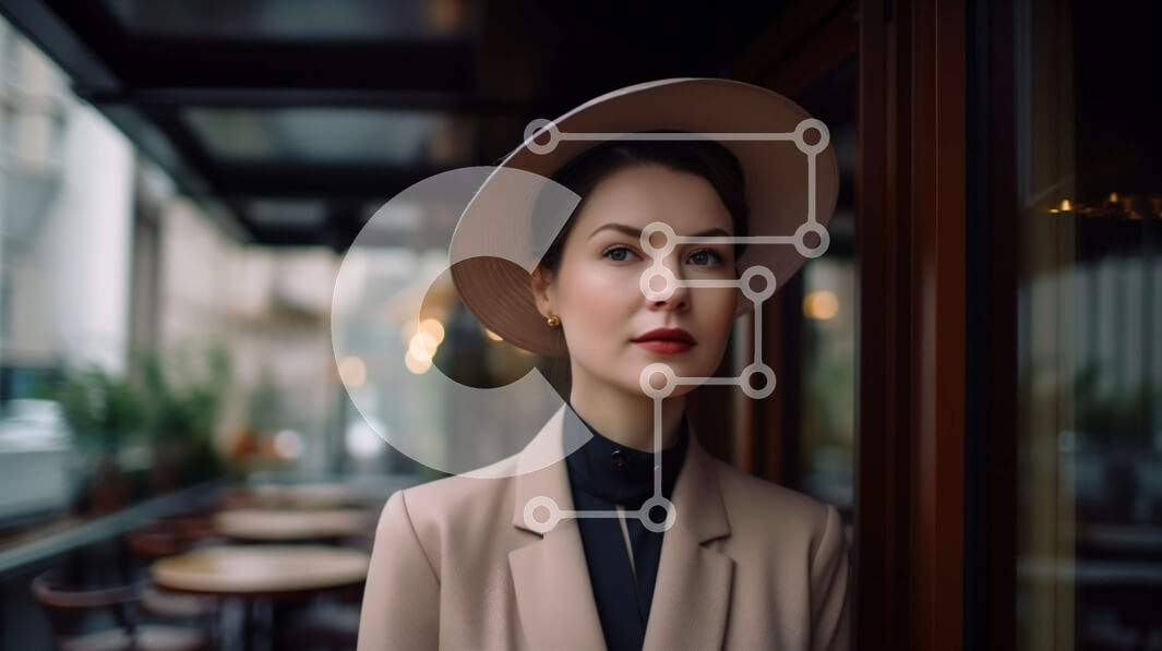 Intra Συλλεκτικό Ξύλινο Παζλ Plywood  4mm - Κομψή γυναίκα με θέα στην πόλη από ένα παράθυρο Σε Ξύλινο Κουτί - Διαστάσεις Puzzle: 10x10 cm – 25 κομμάτια