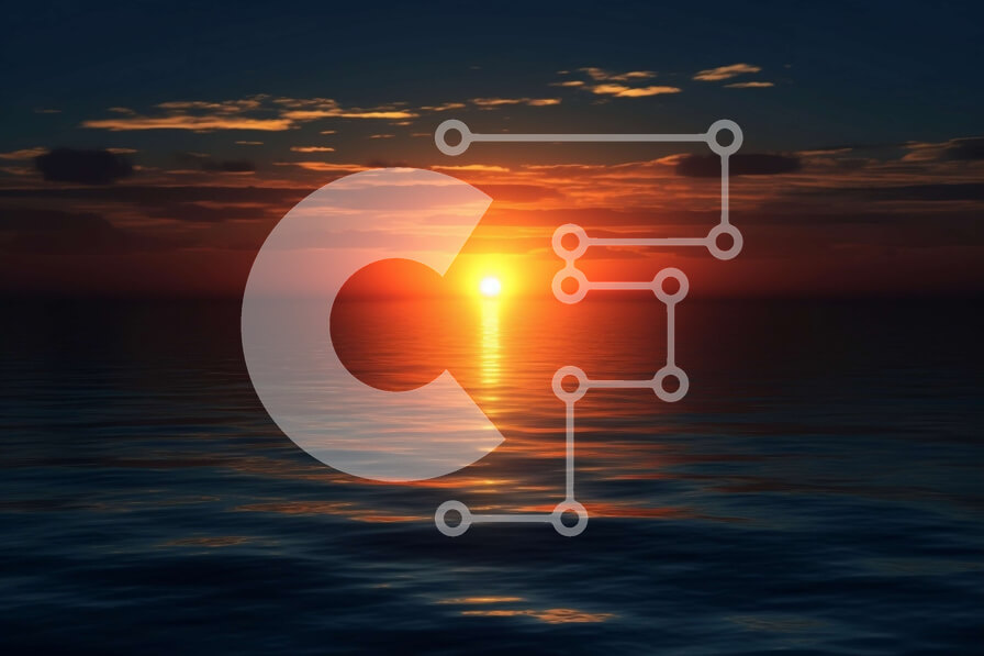 Intra Συλλεκτικό Ξύλινο Παζλ Plywood  4mm - Όμορφη εικόνα ενός ηλιοβασιλέματος πάνω από τον ήρεμο ωκεανό με ένα μικρό νησί σε απόσταση Σε Ξύλινο Κουτί - Διαστάσεις: 10x10 cm – 25 κομμάτια